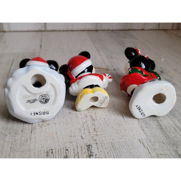 Vintage Disney AS IS mickey mouse Minnie ski ornament Xmas set - Picture 8 of 8